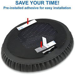 Hicle Replacement Ear Pads – Compatible with Bose QuietComfort 15 QC15 QC25 QC2 QC35 / Ae2 Series / SoundTrue & SoundLink Around-Ear Headphones (Light Grey with Blue Font, 1 Pair)