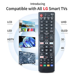 Hicle Replacement Remote Control for LG Smart TVs | Compatible with LG LED, OLED, LCD, UHD, and Plasma Android Televisions – No Voice Function