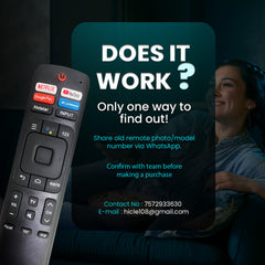 Hicle Replacement Remote Control for Vu Smart TVs | Compatible with Vu Android TV Models – Non-Bluetooth, Non-Voice Command