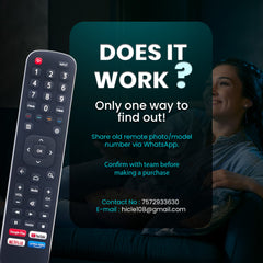 Hicle Replacement Remote Compatible with VU LED/LCD Smart TVs – No Setup Required