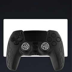 Hicle Anti-Slip Joystick Cap for PS5, PS4 & Xbox Controllers – 3D Silicone Thumb Grip Cover (Pack of 2, Black+white)
