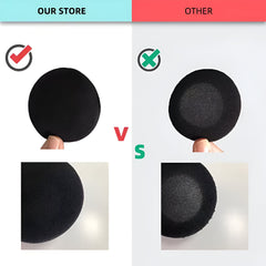 Hicle 45mm Round Foam Ear Cushion Pads – Compatible with Sennheiser PX100, Koss Porta Pro, and Similar On-Ear Headphones (5 Pairs, Black)