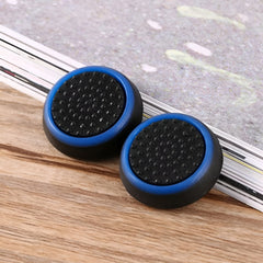 Hicle PS Joystick Luminous Silicone Thumb Grip Caps – Black with Blue Ring