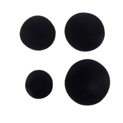 Hicle 40mm Replacement Foam Earbud Pad Covers – 5 Pairs – Black – Compatible with Headsets & Earphones