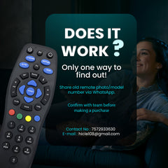 Hicle Remote Control for Tata Sky/Tata Play Set Top Box | Compatible with SD, HD, HD+, and 4K Models – Non-Voice Command