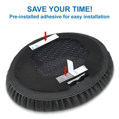 Hicle 50mm Round Foam Ear Pads – Compatible with Sony MDR-V6, MDR-7506, and Similar On-Ear Headphones (1 Pair, Black)