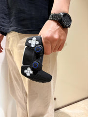 Hicle PS5 Handle Silicone Protective Cover – Non-Slip, Sweat-Proof Soft Rubber Shell with Thumb Grips (Cool Black)