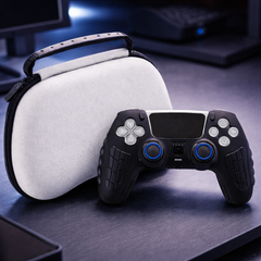 HICLE Game Controller Storage Case Compatible with PS5 Controller– Premium White Travel Carrying Protective Hard Case Compatible with PlayStation 5 Controller (White)