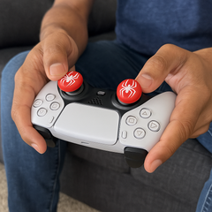 Hicle Spider Edition Thumb Grips – Red with White Spider Logo