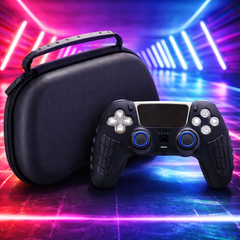 HICLE Game Controller Storage Case for PS5 /PS4 Controller– Premium Black PU Travel Carrying Protective Hard Case for PlayStation Controller (Compatible with PS5 & PS4 Controller)